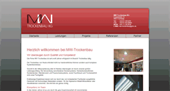 Desktop Screenshot of mw-trockenbau.com