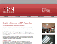 Tablet Screenshot of mw-trockenbau.com